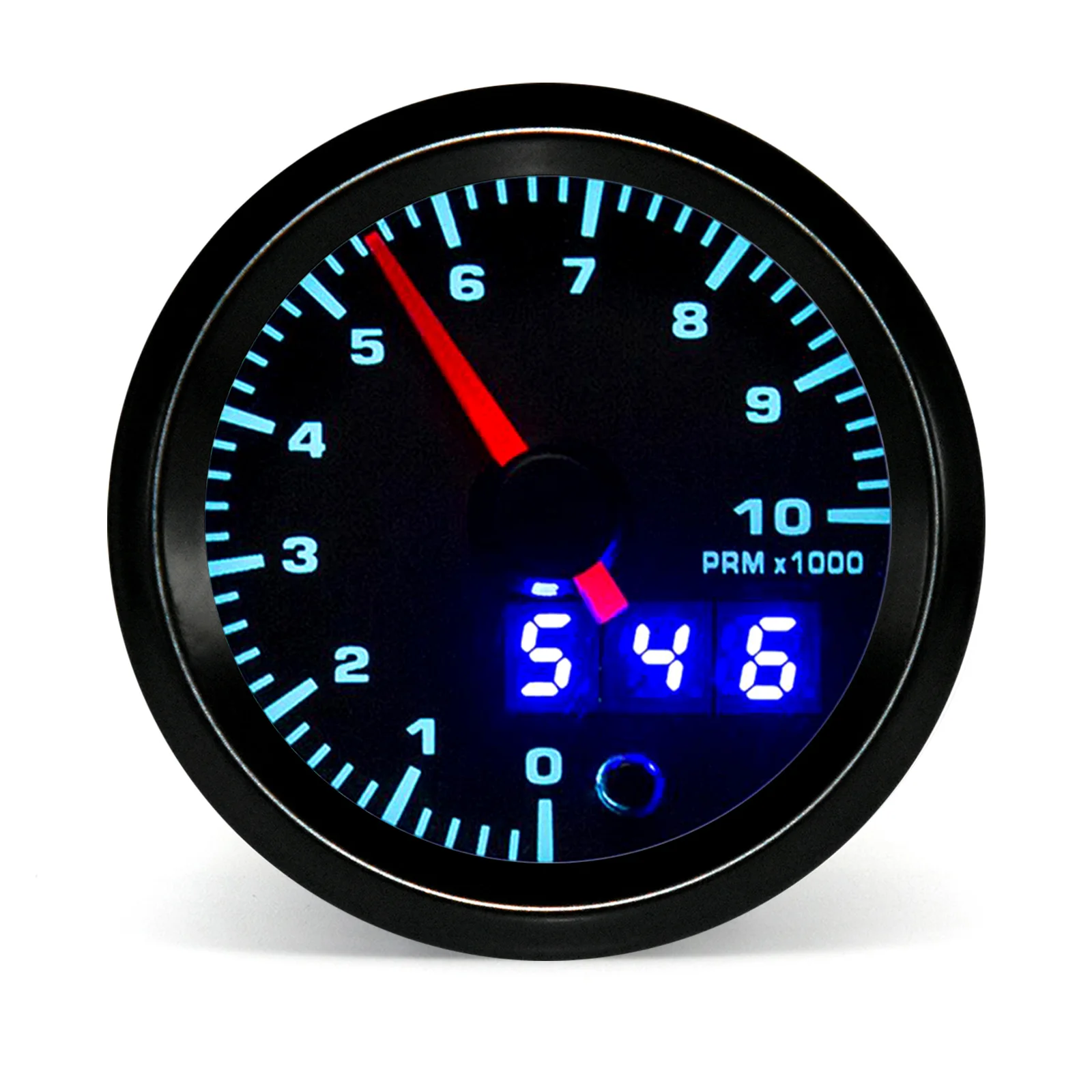 Pointer 0-10000RPM 52MM Tachometer 7 Color LED Light Digital Tacho Gauge for Universal Petrol Car 4,6,8 Cylinder Car 12V