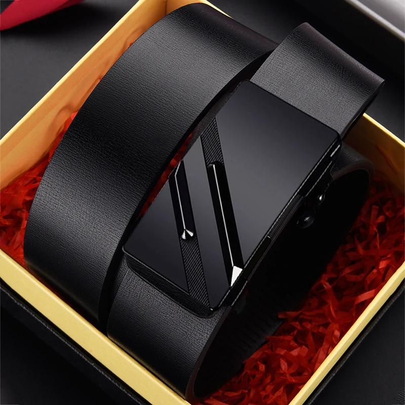 JIFANPAUL brand men high quality genuine leather belt luxury belts  cowskin fashion Strap male Jeans for man Without gift box