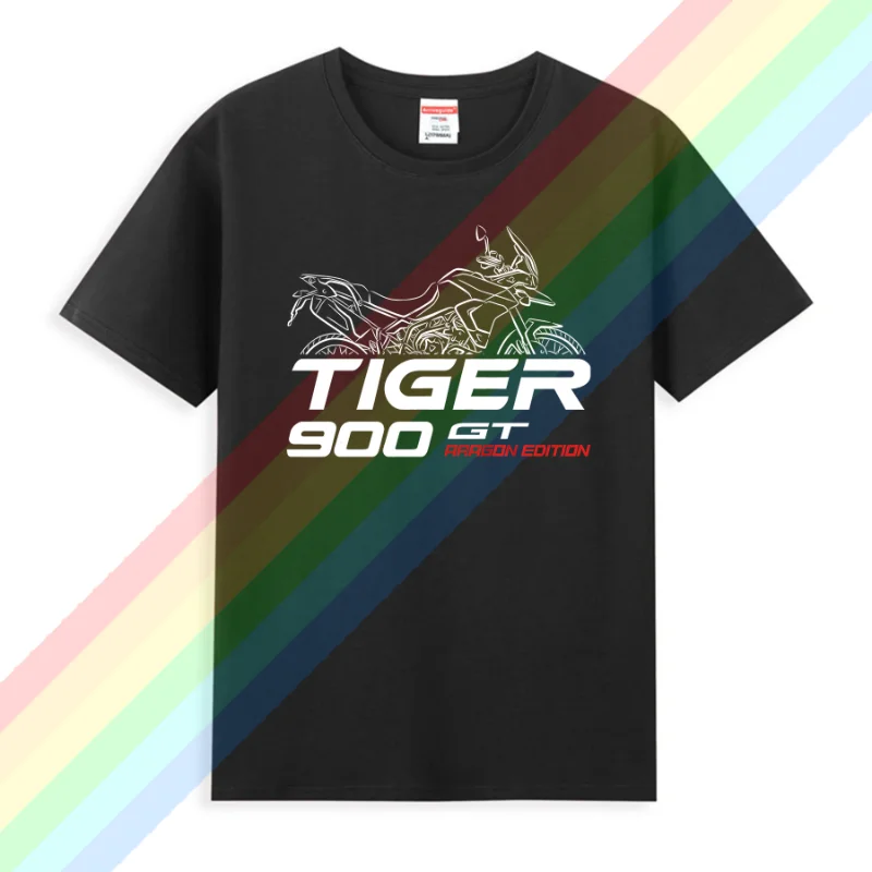 2024 New Men T Shirt Casual T-shirt Triumphs Tiger 900 GT 2020-2024 Graphic Summer Short Sleeves 100% Cotton Cool Tee S-3XL Cool