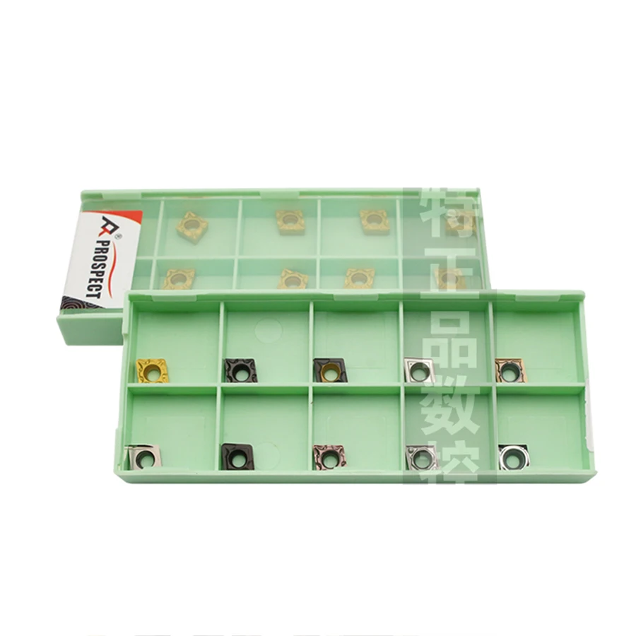 Herramienta de torneado interno de carburo de inserción de corte de torno CNC, piezas de acero inoxidable, aluminio, hierro fundido, CCMT060204 CCMT060208