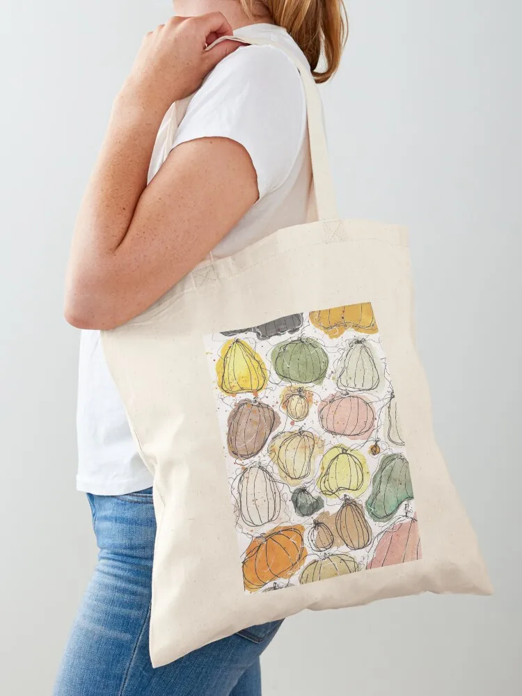 

Pumpkin Study III Tote Bag handbag Women's shopper bag eco bag folding Canvas for women