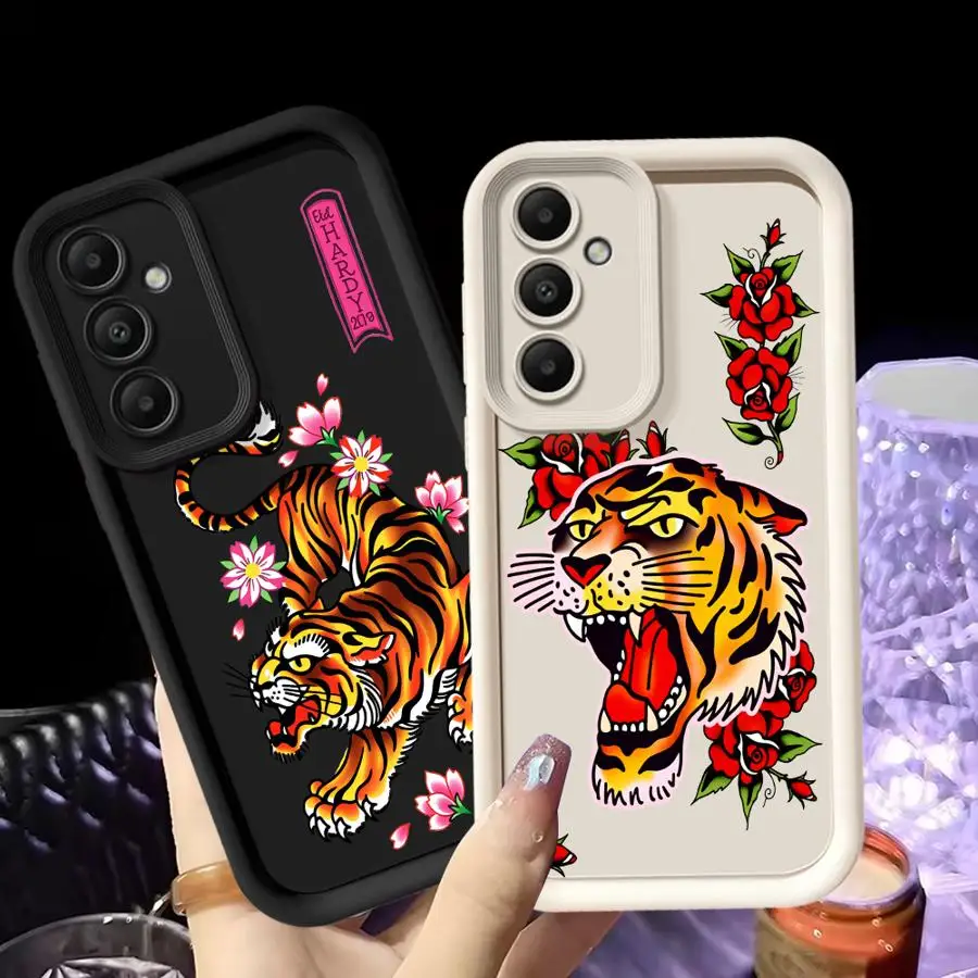 Tiger Phone Cover Case for Samsung Galaxy A56 A15 A16 A35 A36 A12 A13 A34 A26 A32 A71 A72 A53 A54 A23 A51 A73