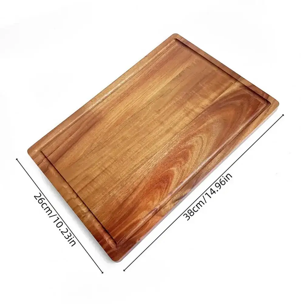 Gentle on Knife Edge Cutting Board Elegant Kitchen Cutting Board Thick Wooden Cutting Board with Juice Groove Heavy for Meat