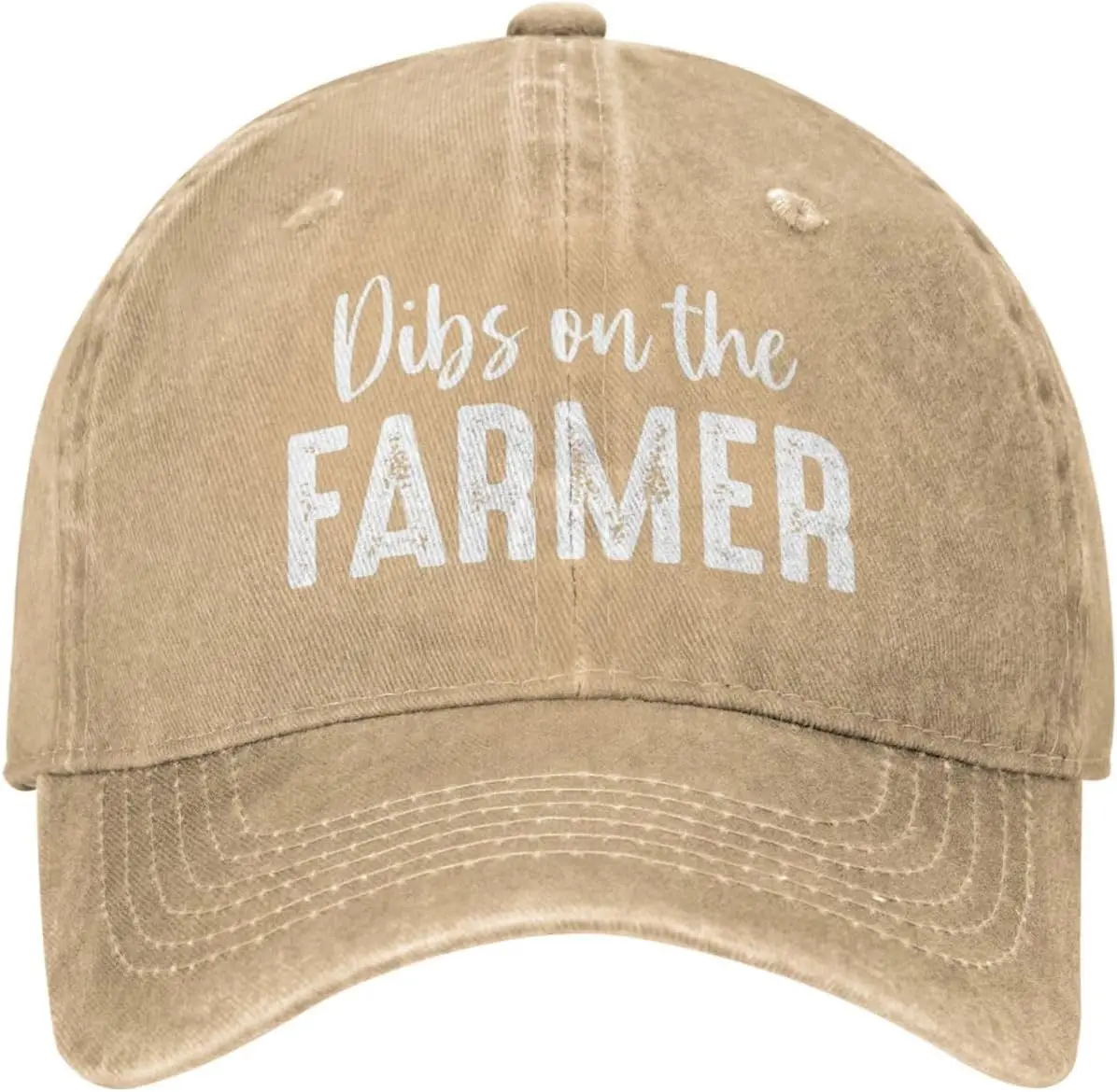 Dibs On The Farmer Gorra de béisbol para mujer, de algodón desgastado, informal, ajustable