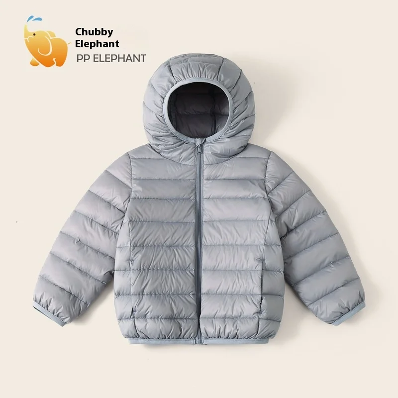 Winterkleidung für Jungen und Mädchen, leichte Daunenjacke, mittelgroßer, verdickter warmer Kindermantel mit Kapuze – Detail 34