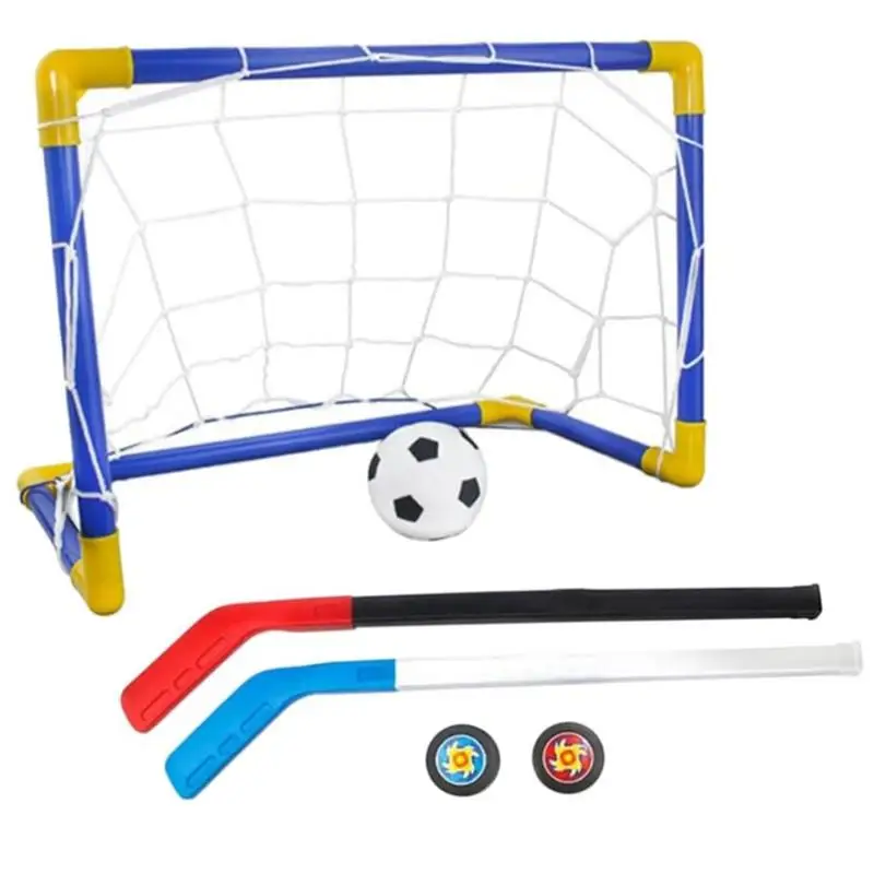 

Hover Soccer Toys Set 2 In 1 Hockey Football Hockey Ball Pump Mini Soccer Goal Set Mini Soccer Set For Kids Gift Outdoor