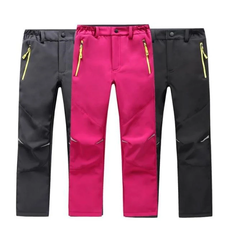 

2025 new Brand Waterproof Windproof Boy Girl autumn kids Pants Children Outerwear Warm leggings Sporty Climbing Trousers clothes