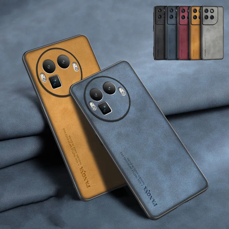 PU Leder Schaffell Gefühl Telefon Fall Für Realme GT8 GT8 Pro Schutzhülle Capa Coque Fundas