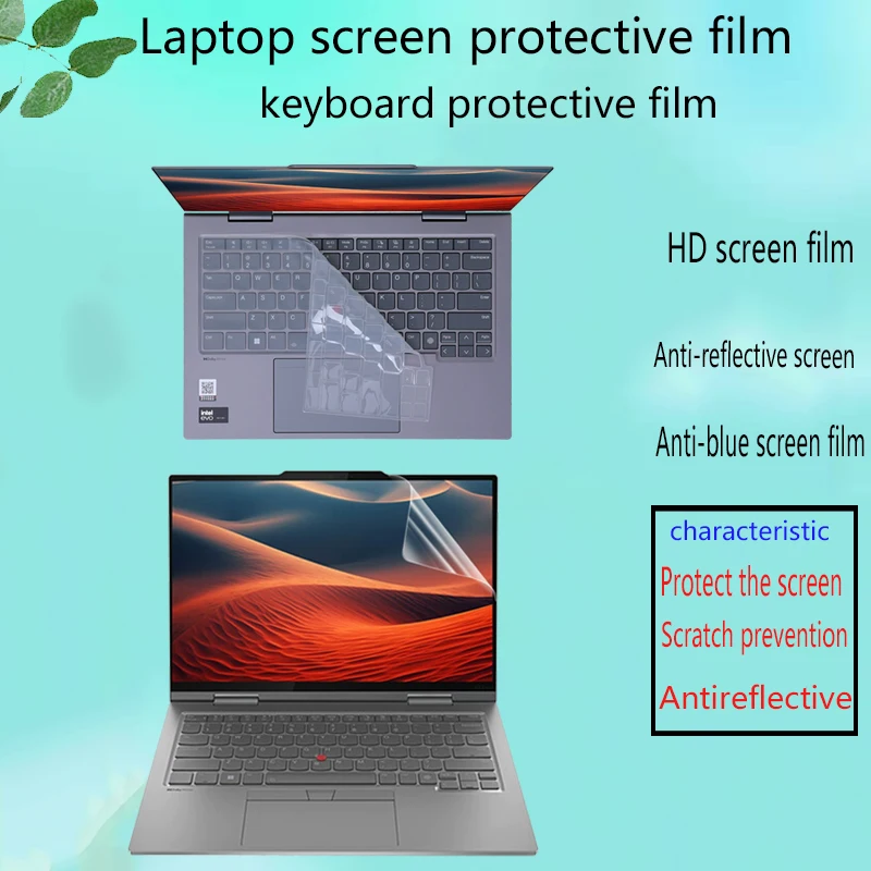 

Для 14-дюймовой Lenovo ThinkPad X1 2-в-1 Gen 10/9 пленка для экрана ноутбука Защитная пленка для дисплея высокой четкости Пленка для клавиатуры