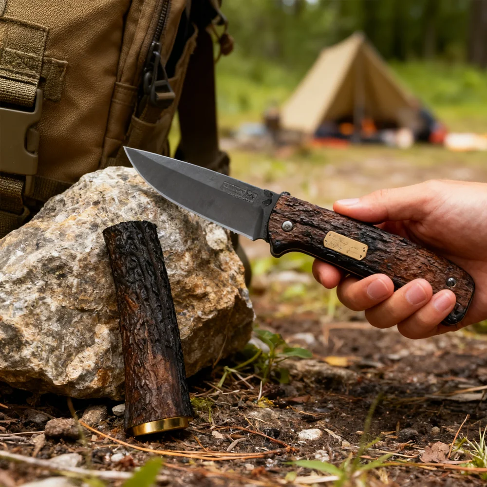High-Quality POM Resin Antler Patch - 1 PC DIY Knife Handle Tactical Shank Grips Material