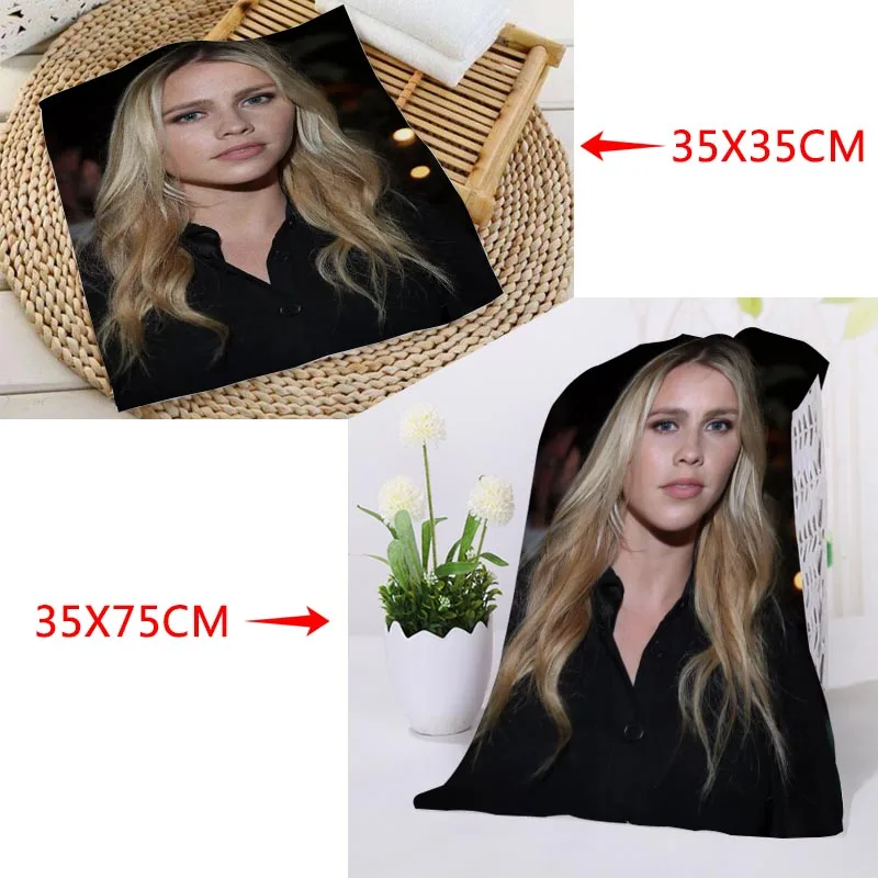 Custom Claire Holt Towel Microfiber Bath Towel Baech Towels Sport Drying Travel Towels 35X35cm35x75cm