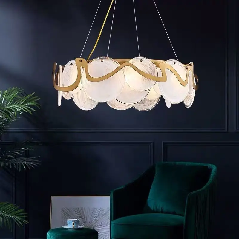 

Modern Luxury Living Room Designer Simple And Luxurious Glass Chandelier Restaurant Lighting Bedroom Study Lighting Fixtures
