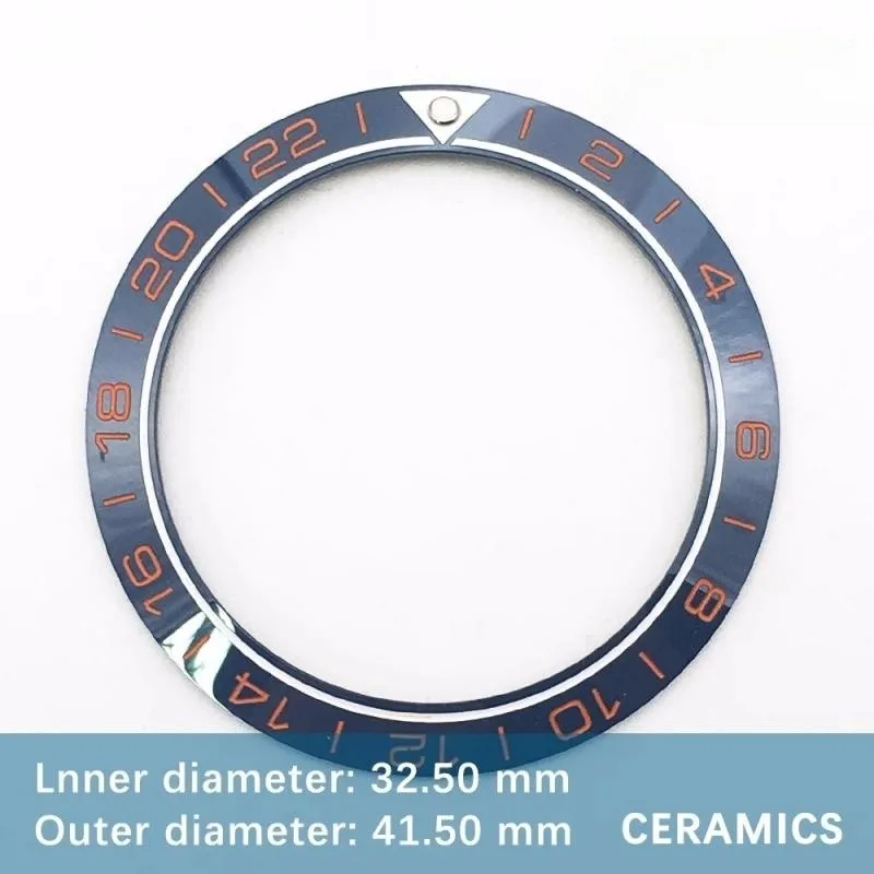 Watch Modification Aaccessory 41MM Ceramic Bezel Insert suitable for Omega Seahorse Watch Case Outer Ring Outer