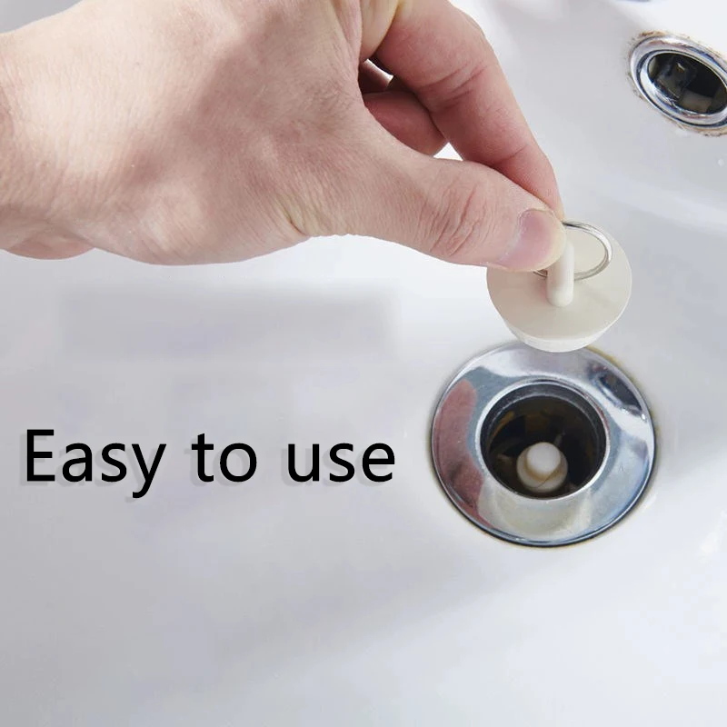 1pcs Rubber Round Tub Stopper 25-42mm Drain Stopper Rubber Sink Stopper Drain Plug With Pull Ring For Bathtub Laundry Sink view 3
