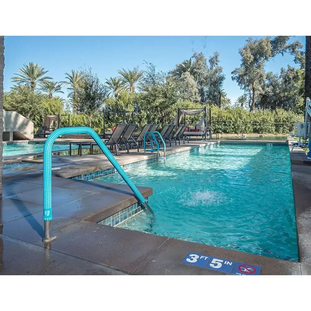 Teal Comfort Swimming Pool and Spa Ladder Handrail Grip - 8 Feet