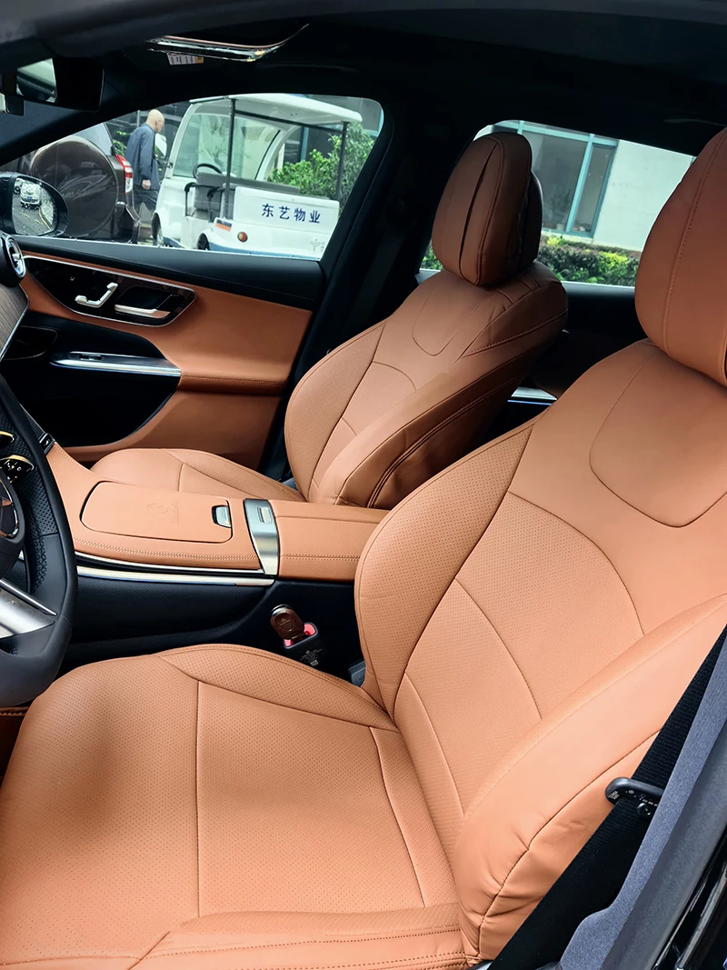 Custom Fit Car Accessories Seat Cover for 5 Seaters Full Set Quality Leather for Mercedes Benz GLC  2017 2026
