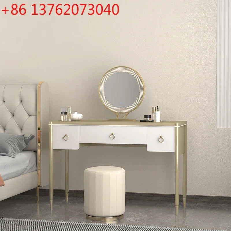 

Женский туалетный столик-органайзер с зеркалом и ящиками для хранения, роскошный, для спальни, мебель для дома