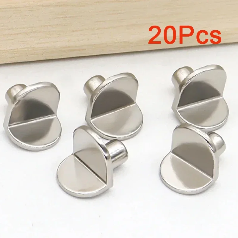 20pcs L - Shaped Shelf Support Studs: Fix Wooden/Glass Boards in Cabinets, Ideal Furniture Bracket Holders