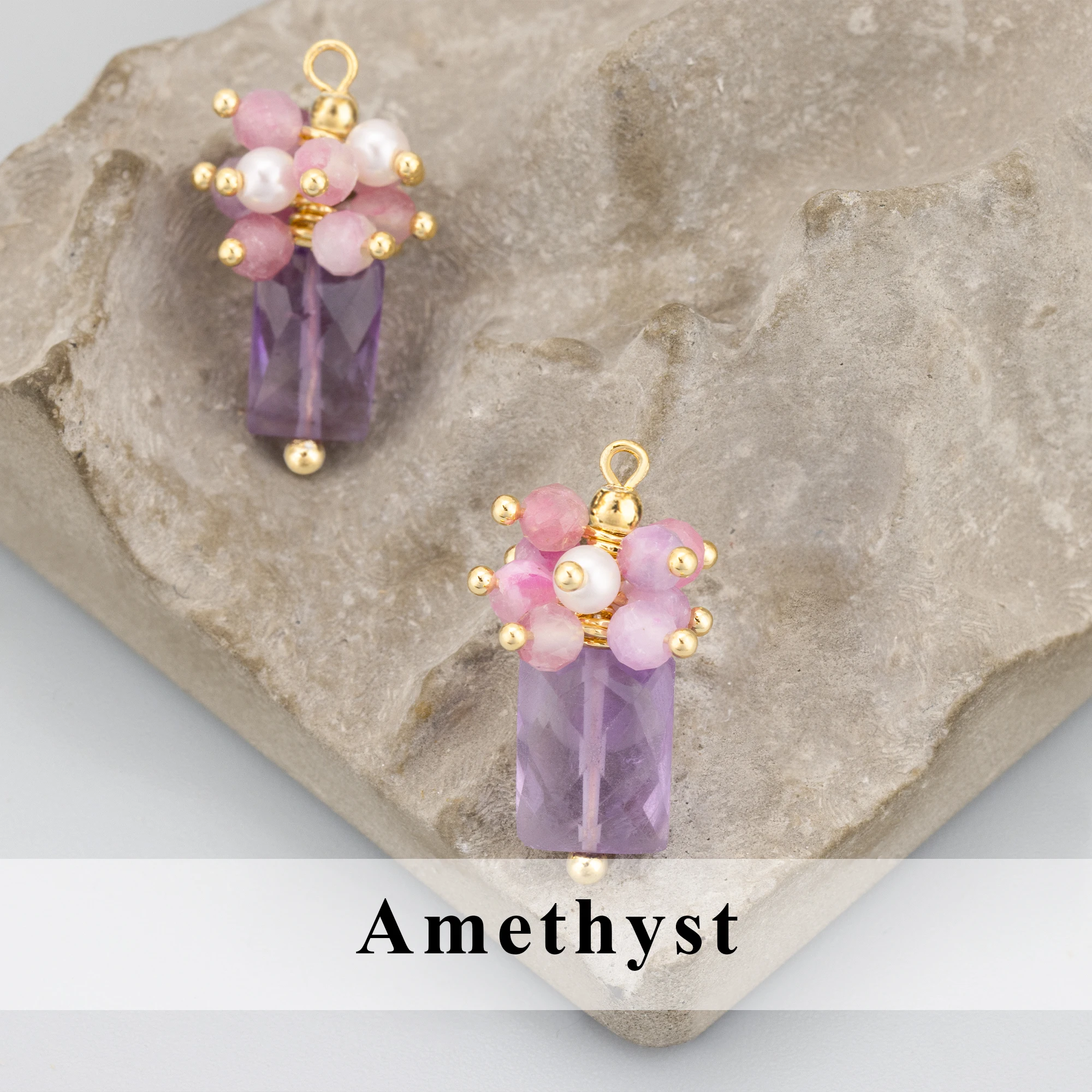 

GUFEATHER, 2 шт./лот, MH73, высококачественная медь, 18-каратное золото, натуральные камни, подвески, подвески «сделай сам», ювелирные изделия, аксессуары