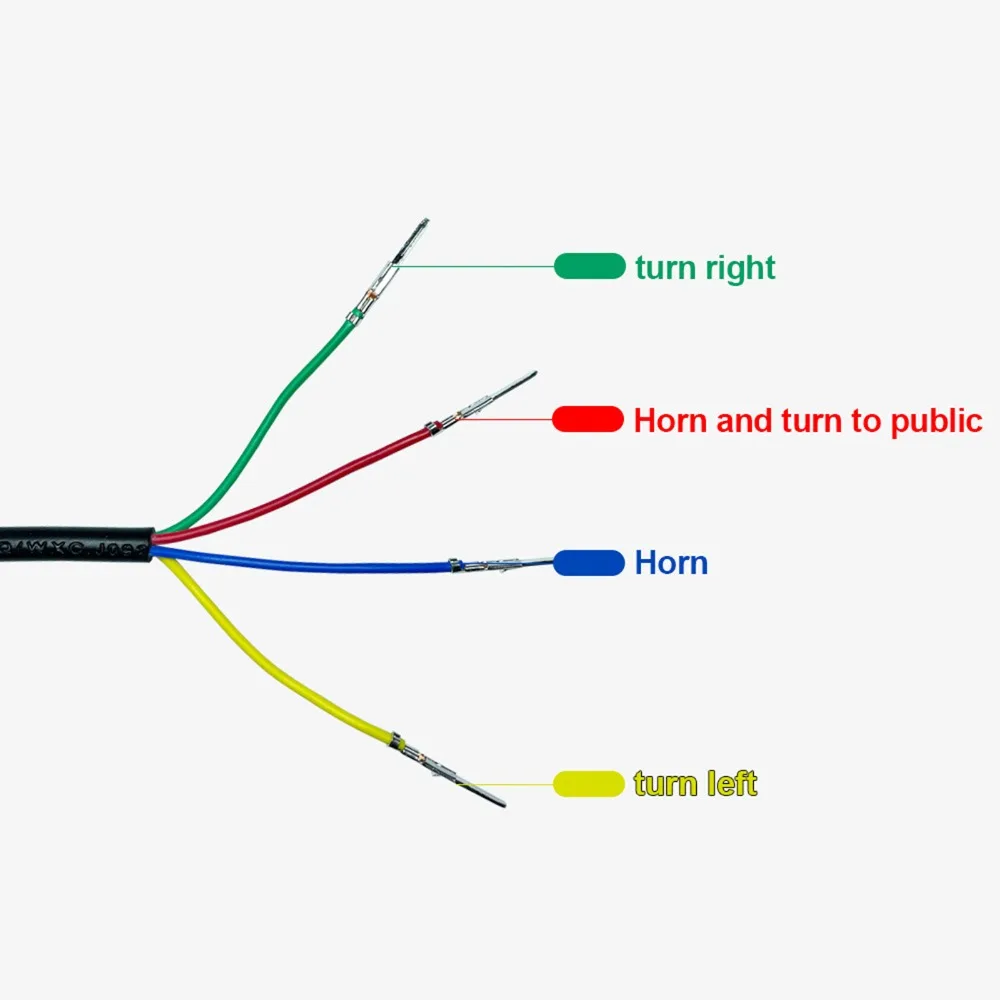 22mm Motorcycle Handlebar Switch Turn Signal Horn 2 in 1 Switch On/Off Lights Retrofit Scooters Ebike Motorcycle Parts Equipment - view 3