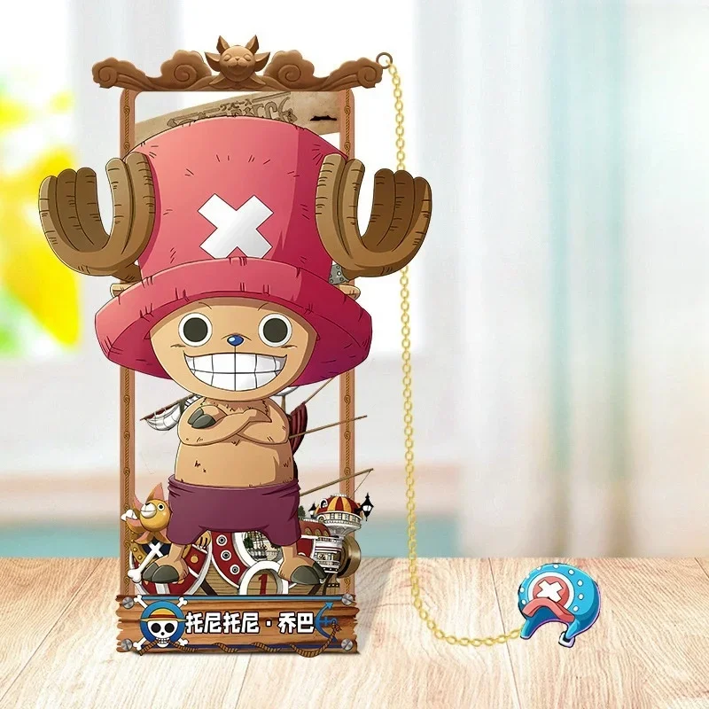 Anime One Piece Actionfiguren Metall Lesezeichen Cartoon Luffy Zoro Ace Lesezeichen Sammlung Karte Spielzeug für Kinder Erwachsene Geschenke