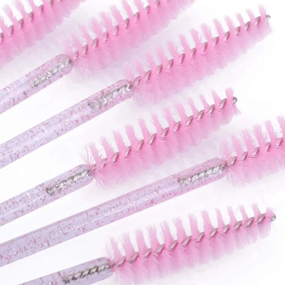 Applicateur de mascara à paillettes colorées, baguettes d'extension de cils, perche de poulet en cristal, microbrosse, élasticité, eye-blogueur, nouveau