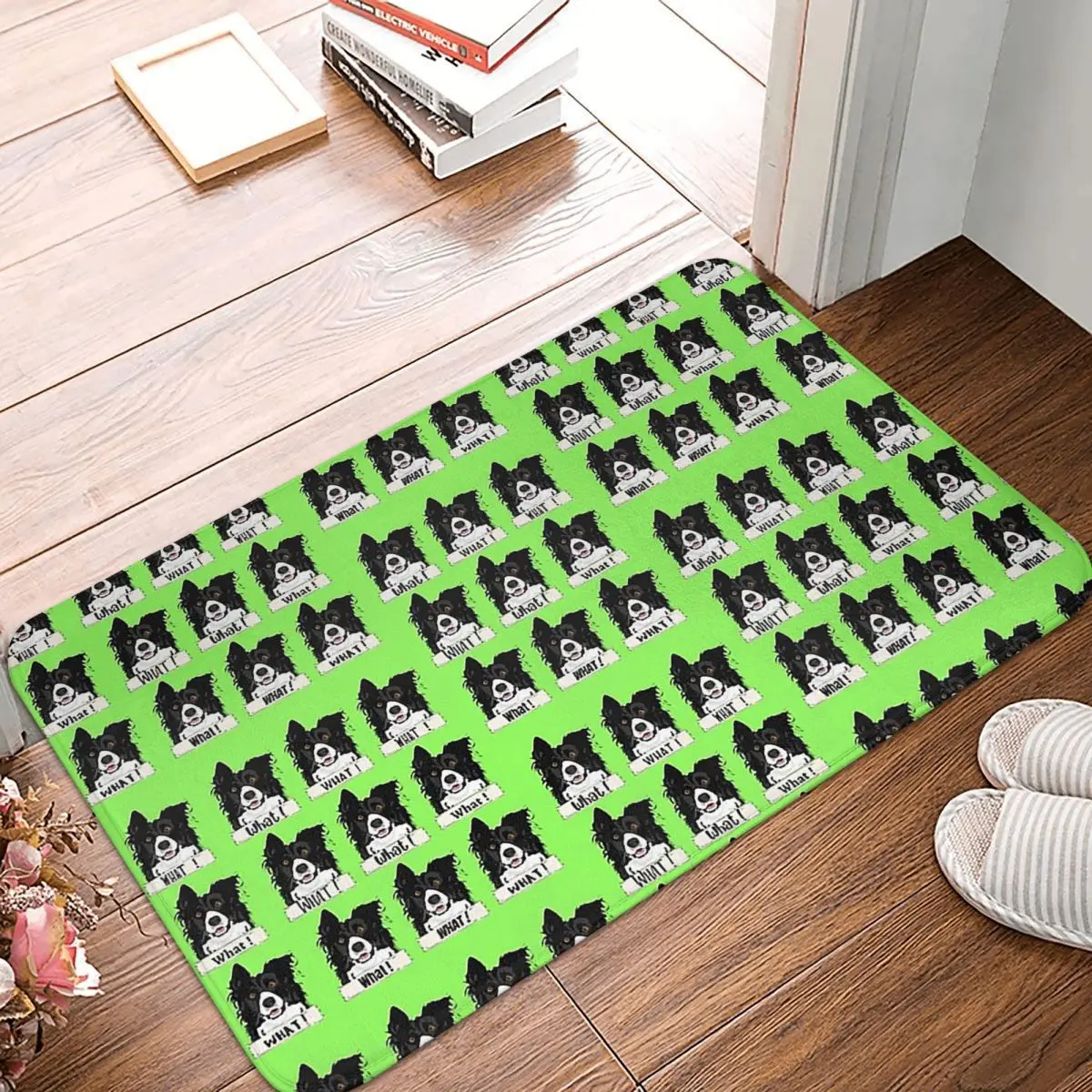 Border Collie What Stickers And Gifts Doormat Rug Carpet Mat Footpad Non-slip Front Room Corridor Kitchen Bedroom Balcony Toilet