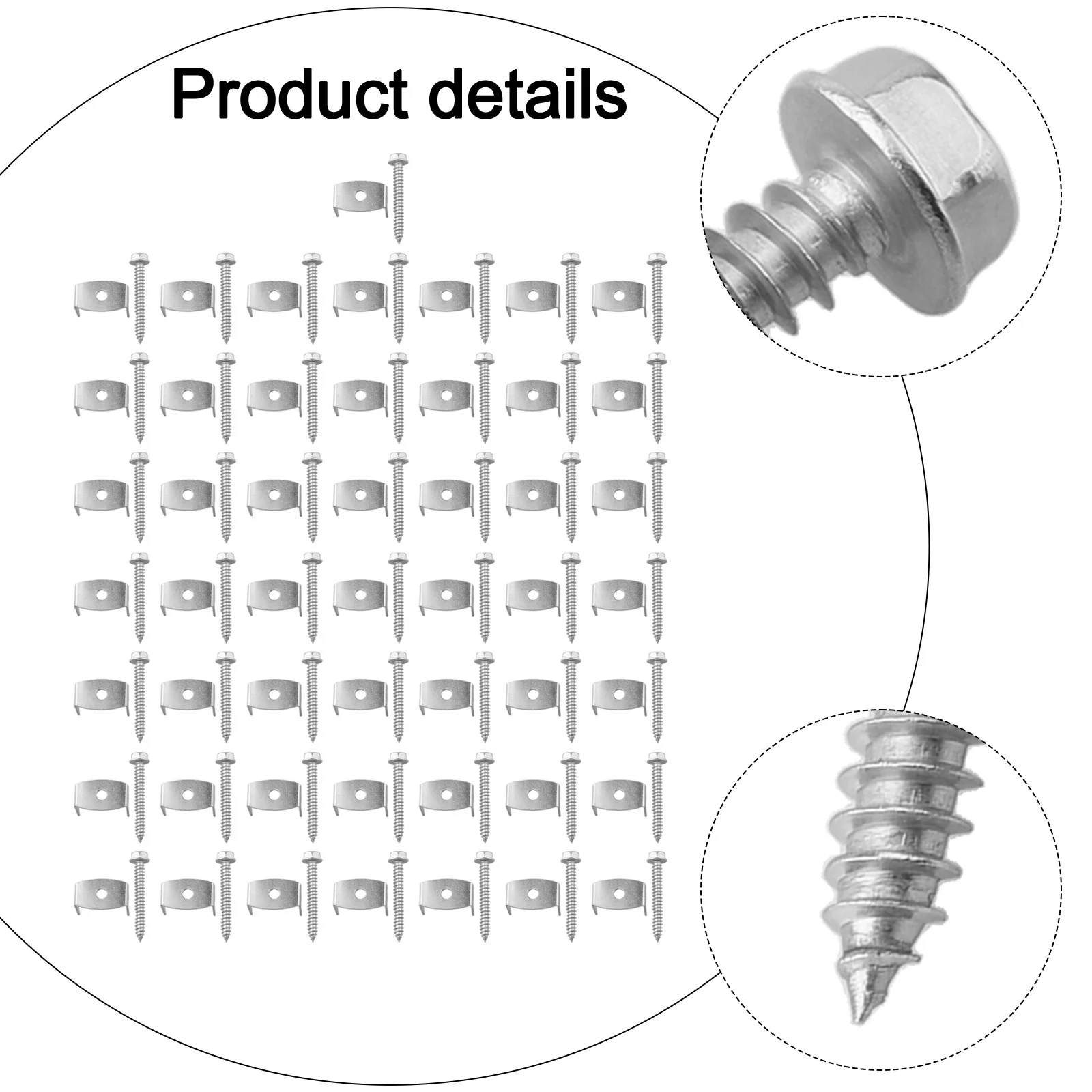 Pack of 50 Robust Stainless Steel Fasteners Choice for Installing For Softwood and Other Types of Fencing Easily