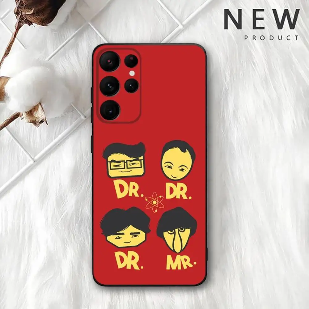 حافظة هاتف T-TBBT The Big Bang Theory لهاتف سامسونج S 25,24,23,22,30,21,10,9,Ultra,Plus,Lite,FE,4,5G حافظة ناعمة سوداء #4