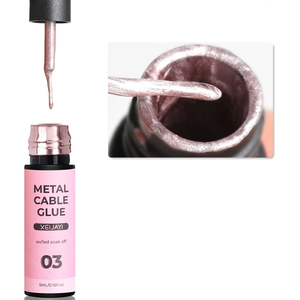 5ML Metallic Liner Painting Gel Nail Polish Super Bright Mirror Silver/Gold/Rose Gold French Drawing Nail Gel Manicure Varnish*&