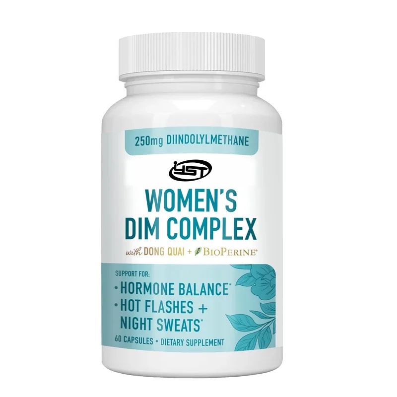 DIM60 Capsules  Female Hormone Balance|Relieve Menopausal Heat and Night Sweat as an Estrogen Metabolic Supplement | Gluten Free