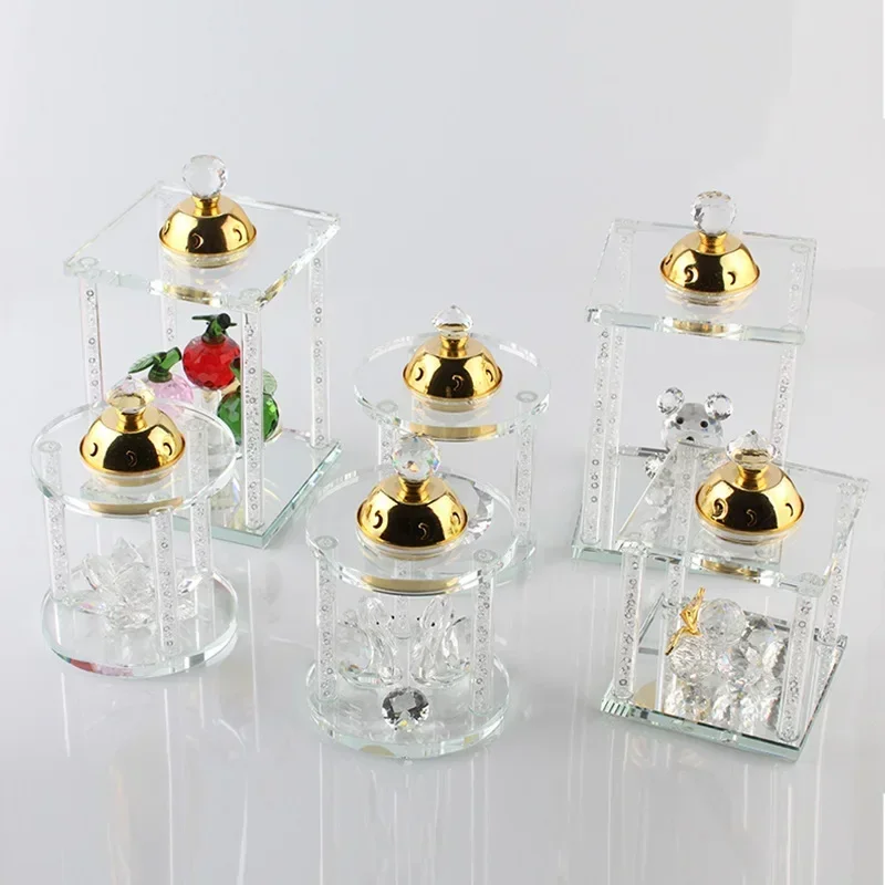 

European Crystal Incense Burner Creative Home Decorations Indoor Wedding Ornaments Christmas Decoration
