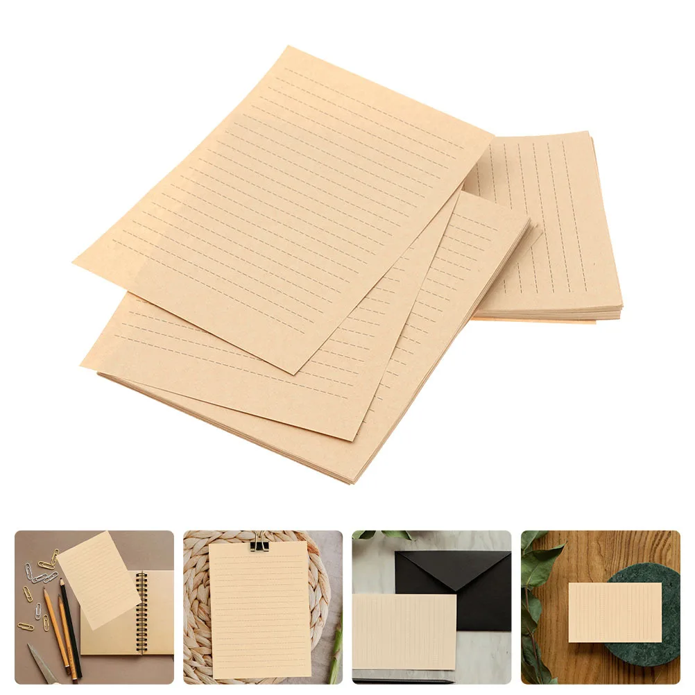 

150 Sheets Retro Kraft Paper Vintage Letter Paper for Thank You Notes Poems Holiday Greetings Retro Stationary