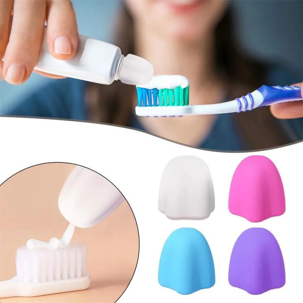 Toothpaste Caps Self-sealing Toothpaste Squeezer Reusable Silicone Flower Shape Pump Tooth Paste Dispensers Bathroom Accessories