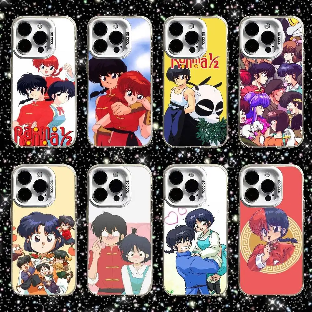 

Manga Ranma 12 Phone Case For iPhone 16,15,14,13,12,11,Pro,XS,Max,Plus,Mini,SE White Candy Matte Shockproof Cover