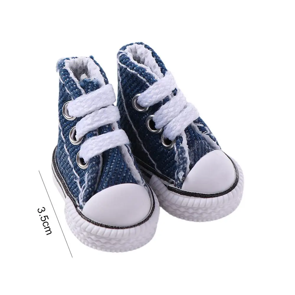 Accessories BJD Accessories Mini Shoes 3.5CM For Children Casual Shoes BJD Dolls Shoes Blyth Shoes Doll Canvas Shoes Doll DIY