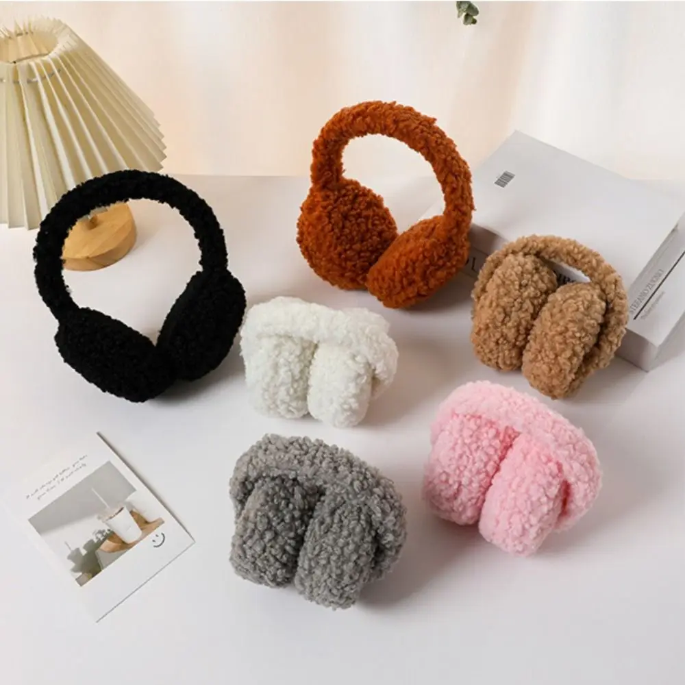 New Versatile Winter Ear Muffs Folding Windproof Warm Winter Earmuffs Solid Color Thickened Ear Warmer Women Men