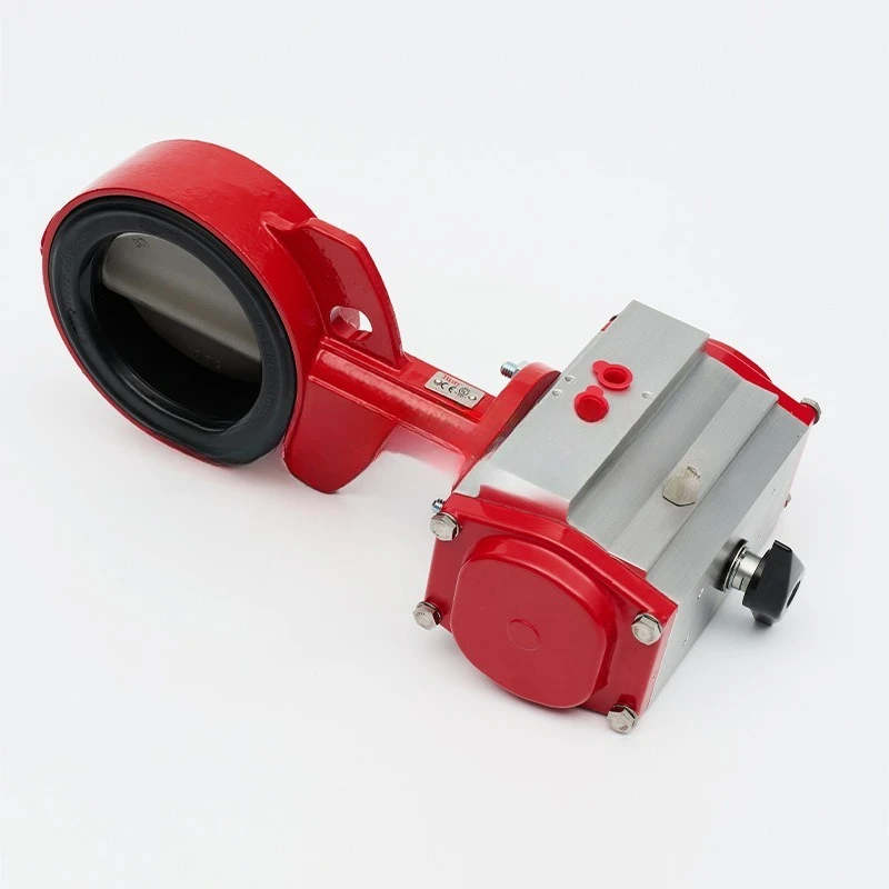 

Pneumatic Butterfly Valve S30 Electric Clamp type Pneumatic Butterfly Valve with Ductile Iron Body