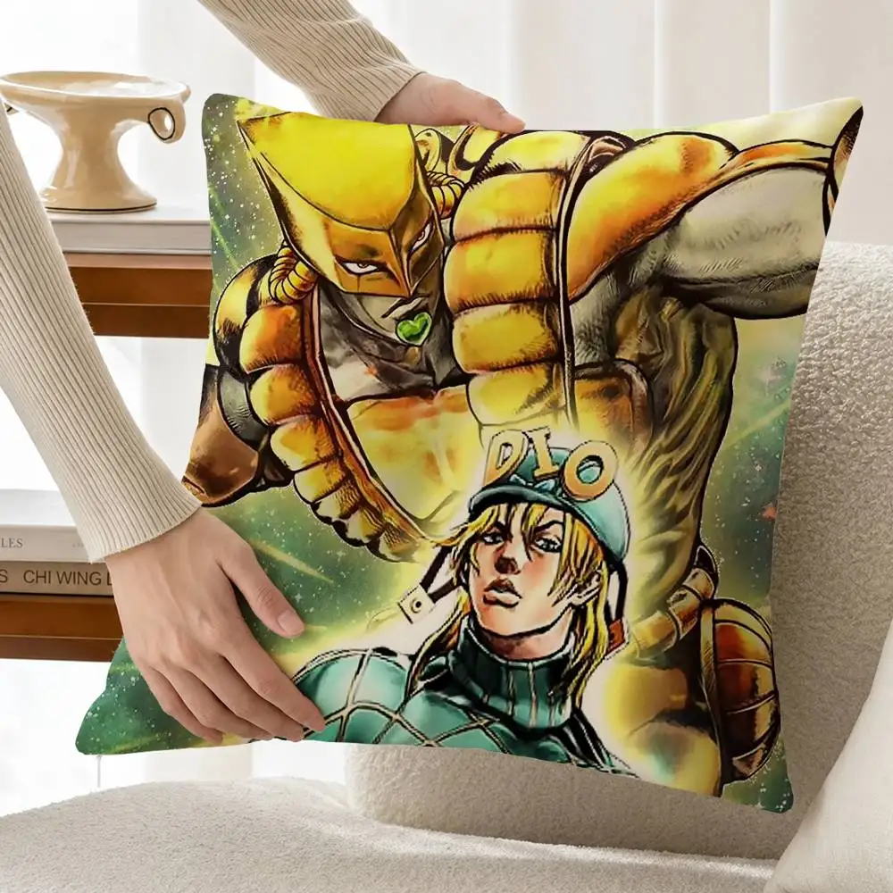 Diego Brando JoJo-s Customizable Square Pillow case Double Sided Print Sofa Bedroom Decor Cushion Cover