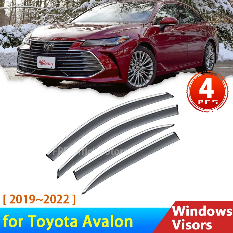 

for Toyota Avalon 2019 2021 2022 2023 Accessories Deflectors 2x Car Side Windows Visors Rain Eyebrow Guard Sun Visor Awning Trim