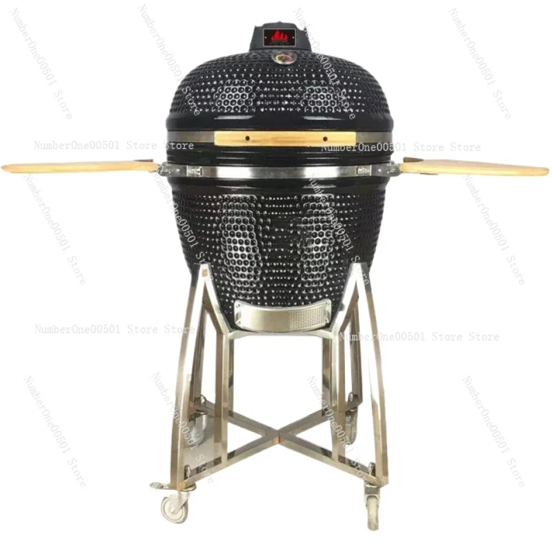 

18 Inch European Professional BBQ Grill Outdoor Smoker Stainless Steel Ceramic Grill