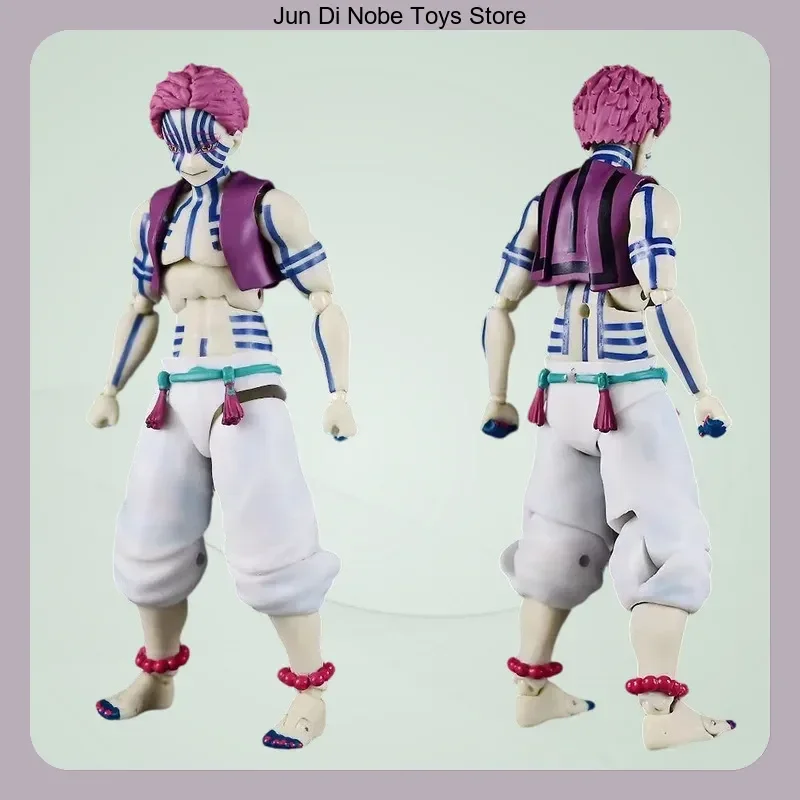 

15cm Demon Slayer Akaza Upper Moon Three Articulated Figure Statue Collectible Desktop Decoration Gift