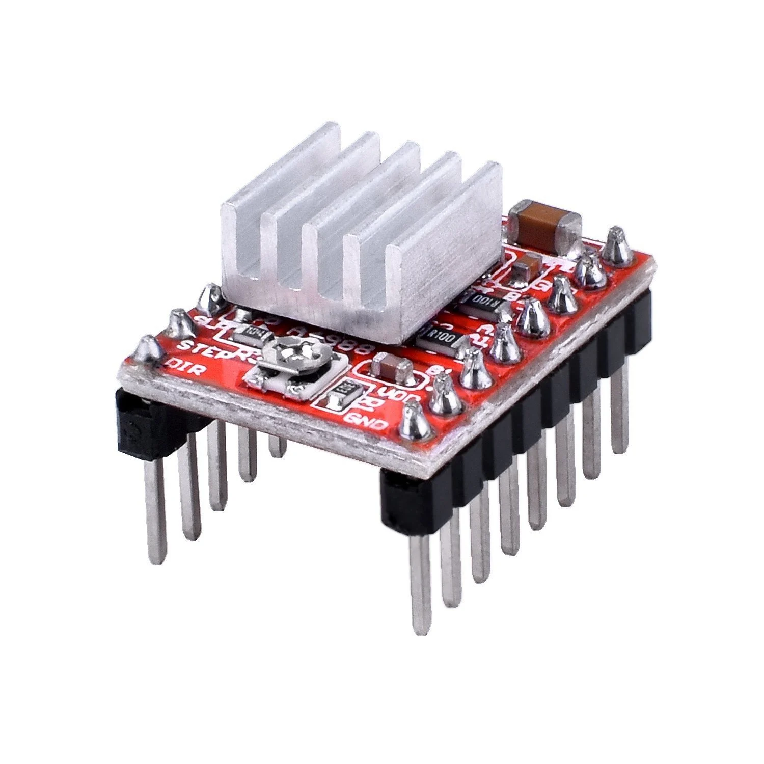 5Pcs A4988 Stepstick Stepper Motor Driver Module with Heat Sink for 3D Printer Reprap Suitable