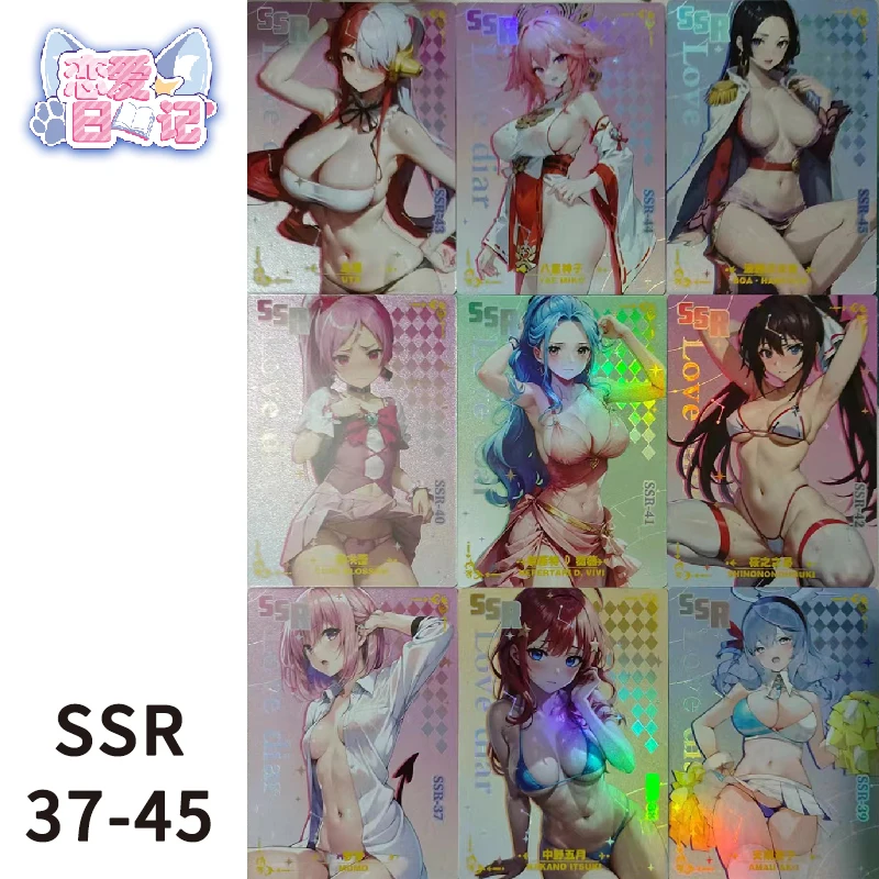 Liefde Dagboek Godin Flash Card Ssr Anime Personages Hyuga Hinata Aqua Kochou Shinobu Collectie Kaart Cartoon Speelgoed Kerstcadeau