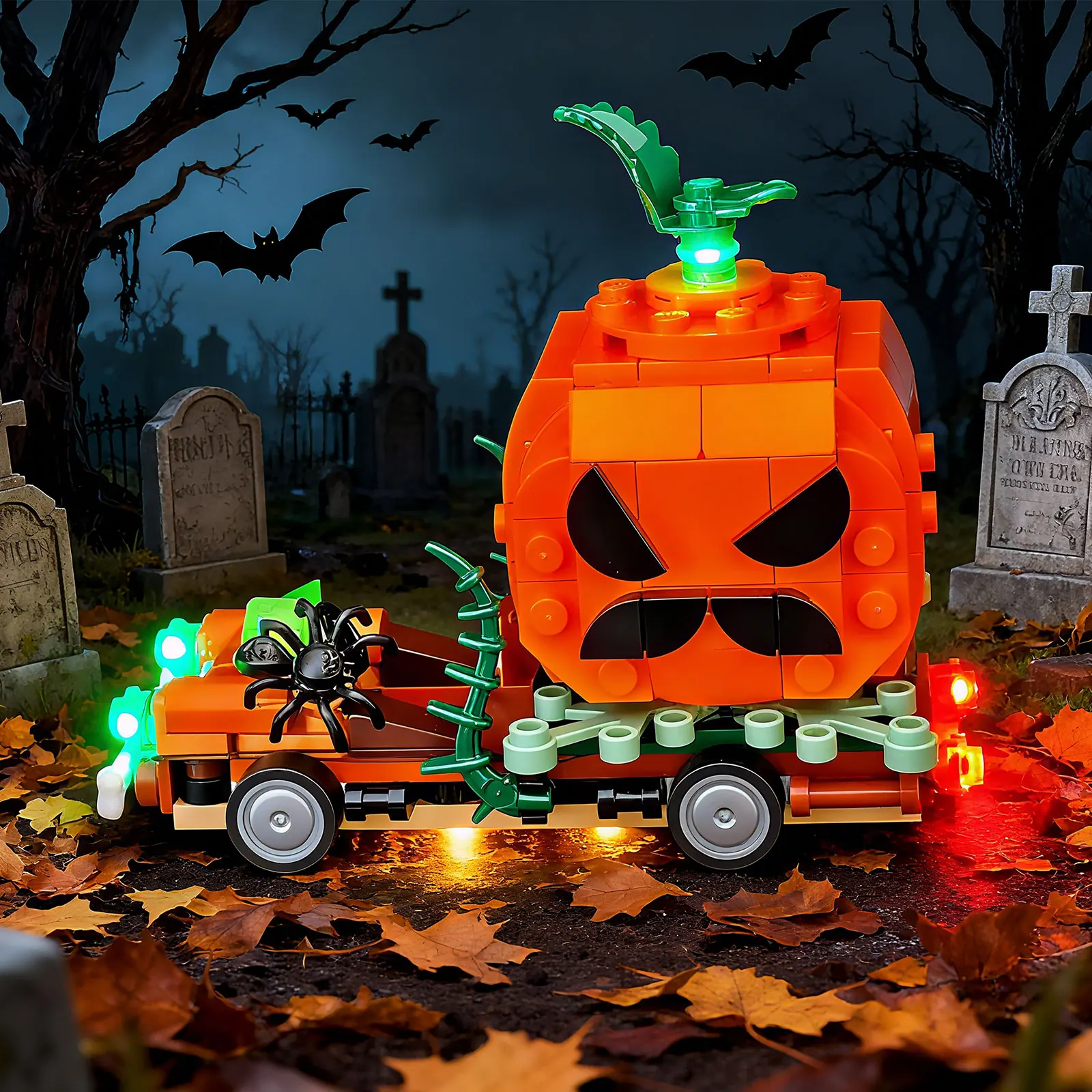 Kit de iluminação LED LYBMTWF compatível com caminhonete Lego 40822 Jack-O'-Lantern (NÃO inclui os tijolos modelo)