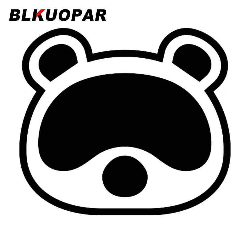 

BLKUOPAR Tom Nook Animal Crossing Silhouette Car Sticker Cartoon Decals Waterproof Sunscreen Vinyl Car Wrap Windows Trunk Decor