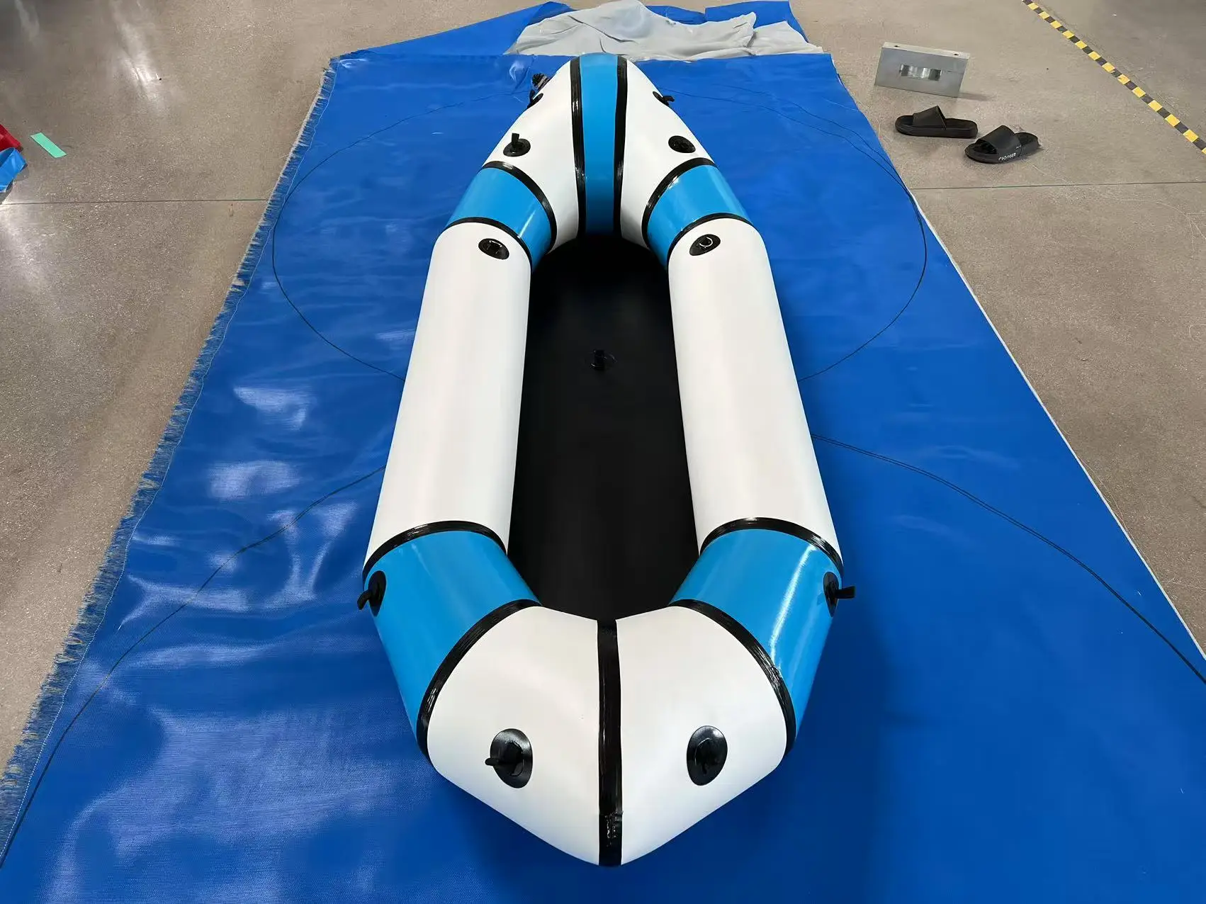 High Quality TPU 420D 210D Ultralight Packraft Self Belling Inflatable Kayak Packraft For Lake