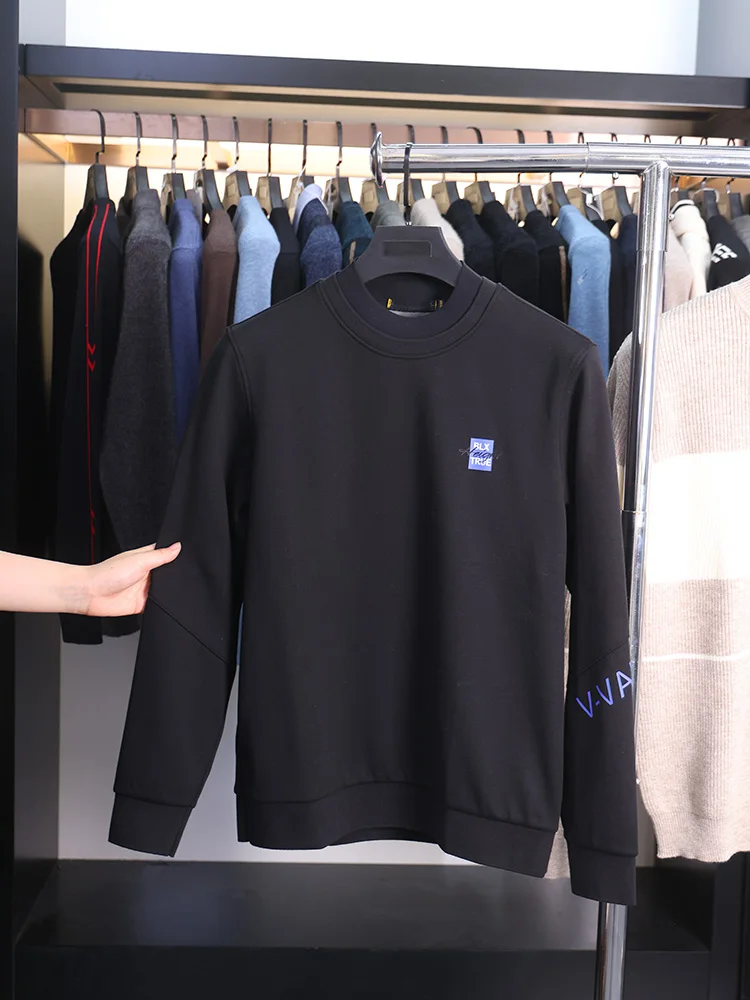 

Мужской модный простой теплый повседневный вязаный свитер с круглым вырезом Homesick, осенне-зимний, с длинным рукавом, в городском стиле, худи