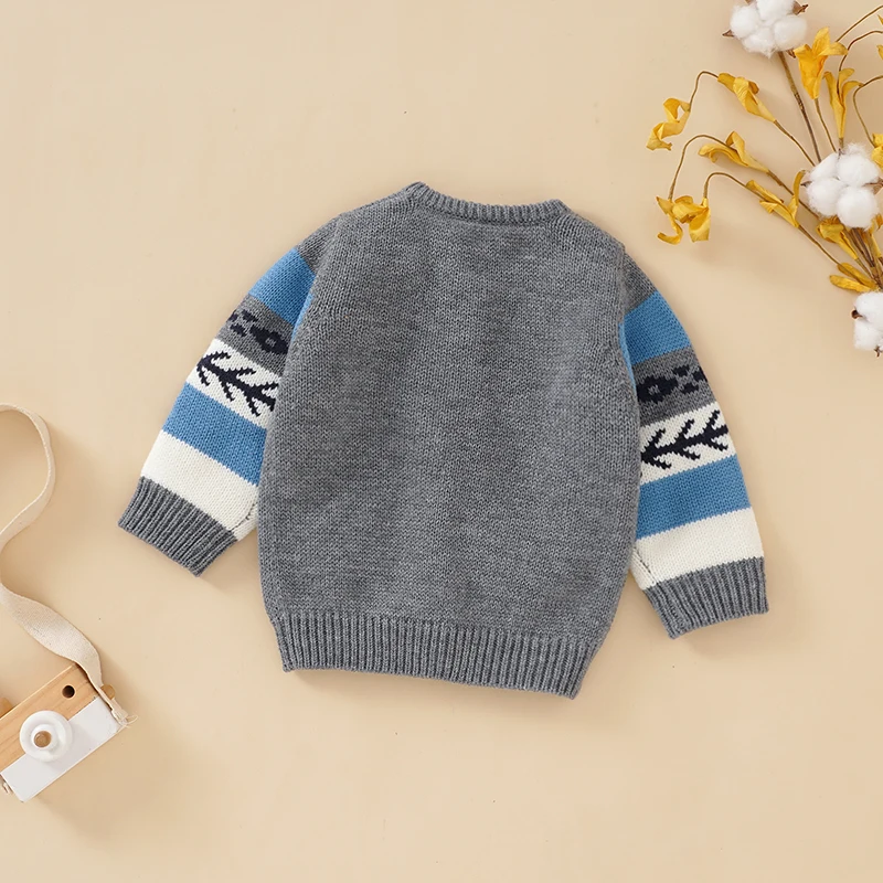 Newborn Baby Sweater Knit Toddler Children Clothes 0-18M Tops Fashion Striped Jacket Infant Boy Girl Cardigan Long Sleeve Autumn