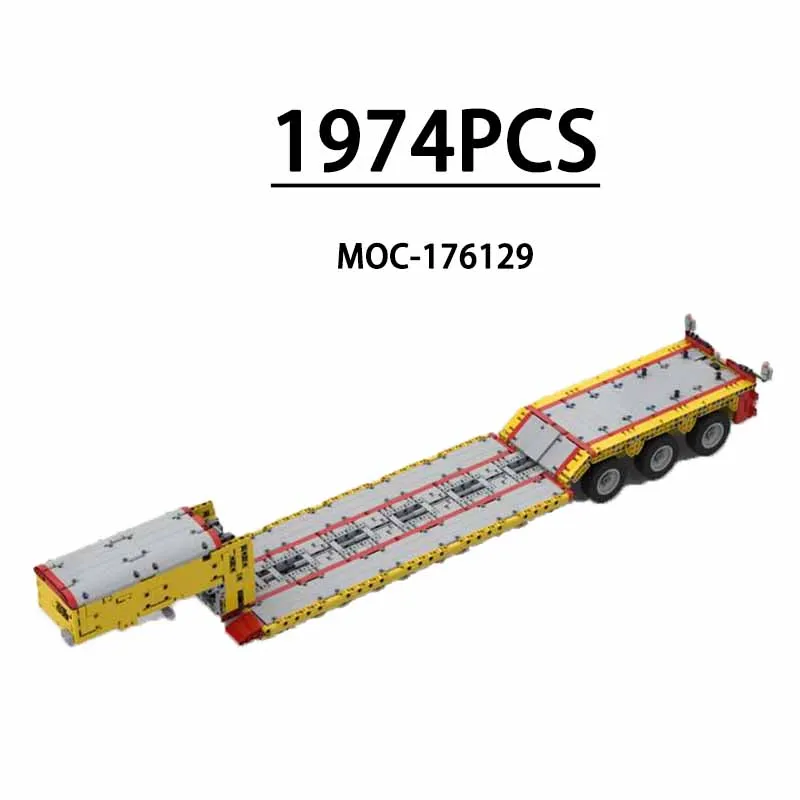 

Building Block Truck MOC-176129 Semi Trailer Transporter 1974PCS Educational Toys Children's Birthday Gifts Christmas Toys